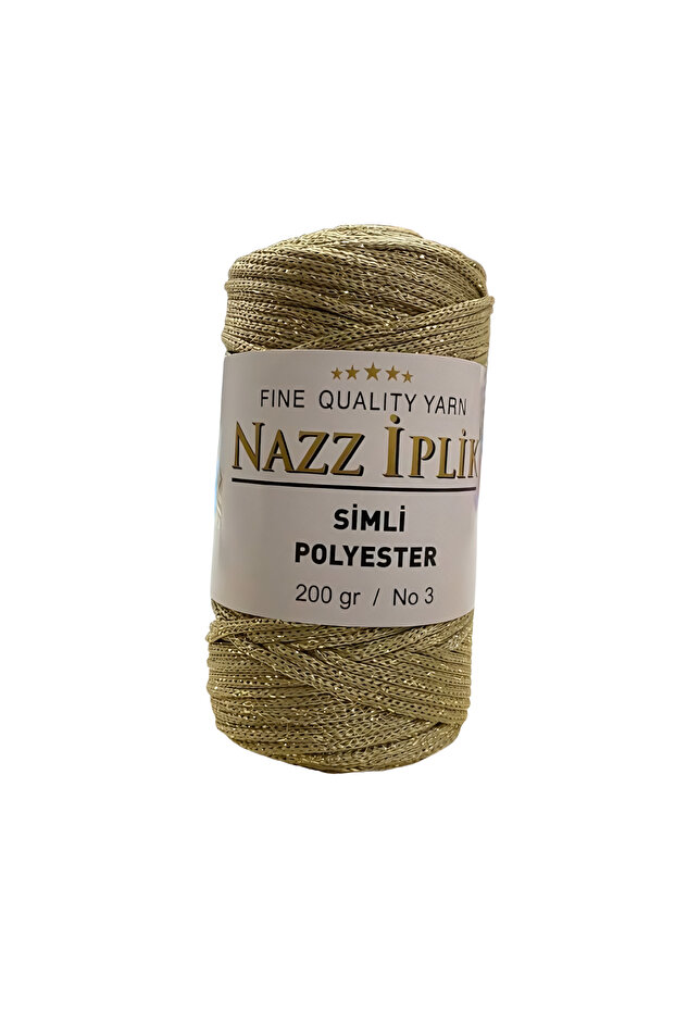 Glitter Polyester Macrame Hand Knitting Thread 200 Gr - 1