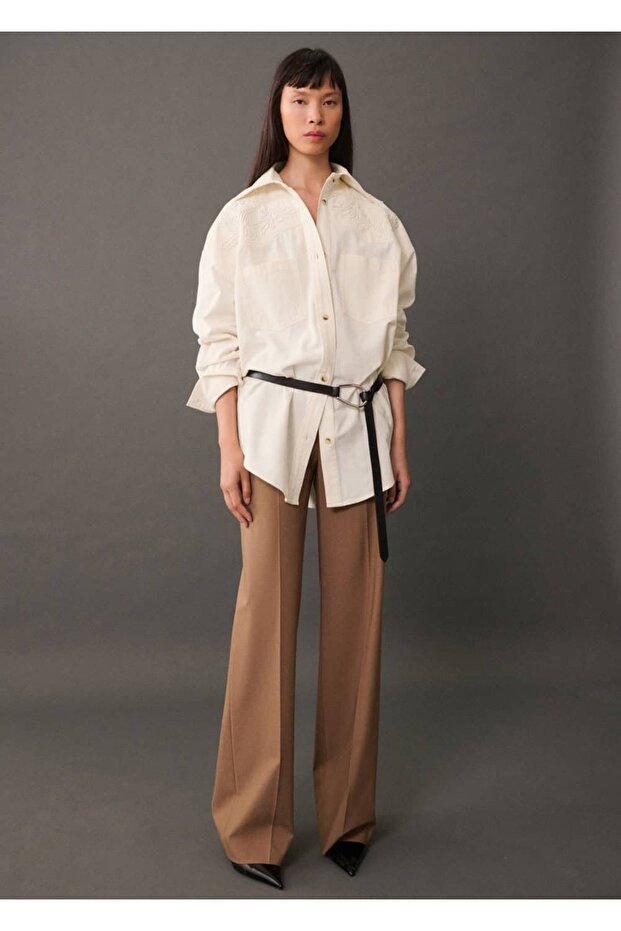 Dekoratif dikişli gömlek - 2