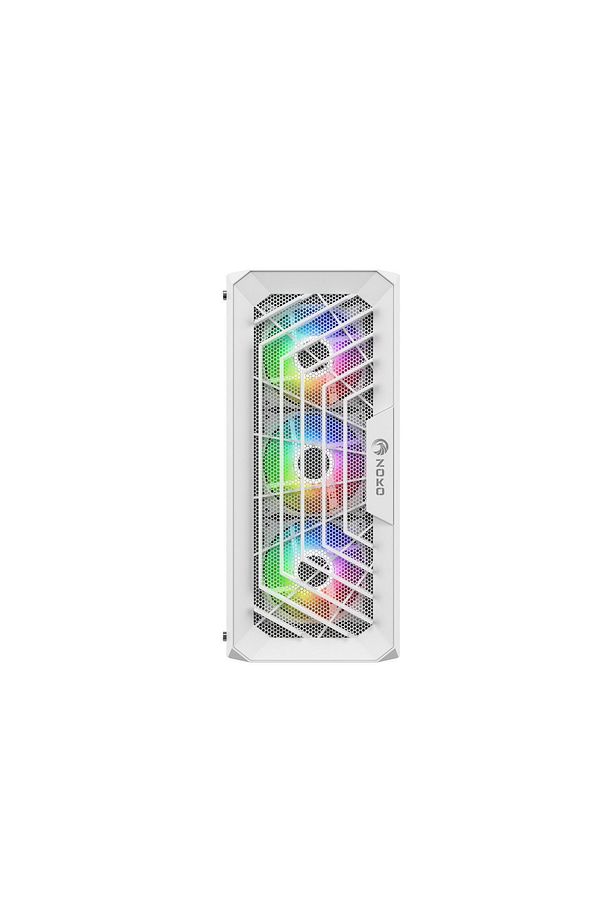 Chiko White 4x12cm ARGB Fan Mesh Panel Temperli Cam Bilgisayar Kasası - 6