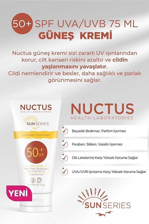 Güneş Kremi 50+ Spf Uva/uvb 75 Ml Krem - 1