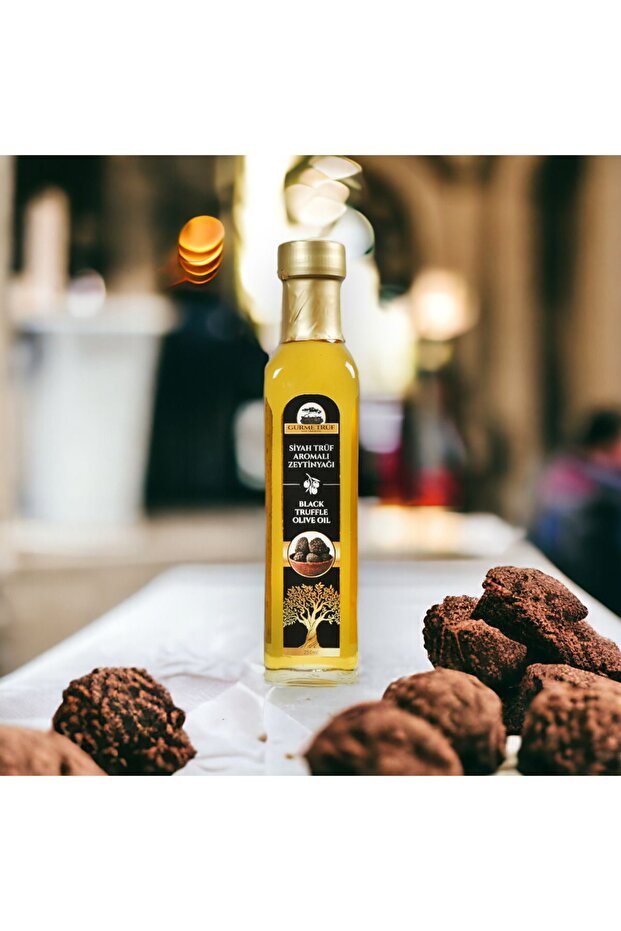 Trüf Yağı, Siyah Trüf Mantarı Aromalı Zeytin Yağı, 250 ml - 3