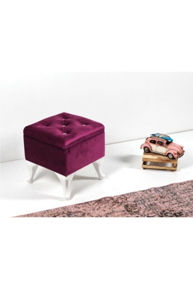 Lüks Sandıklı Tabure Puf - 1