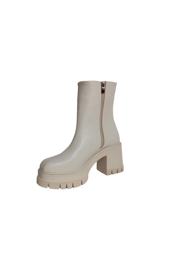 Kadın Nuktim Yüksek Topuk Bot 9 Cm - 4