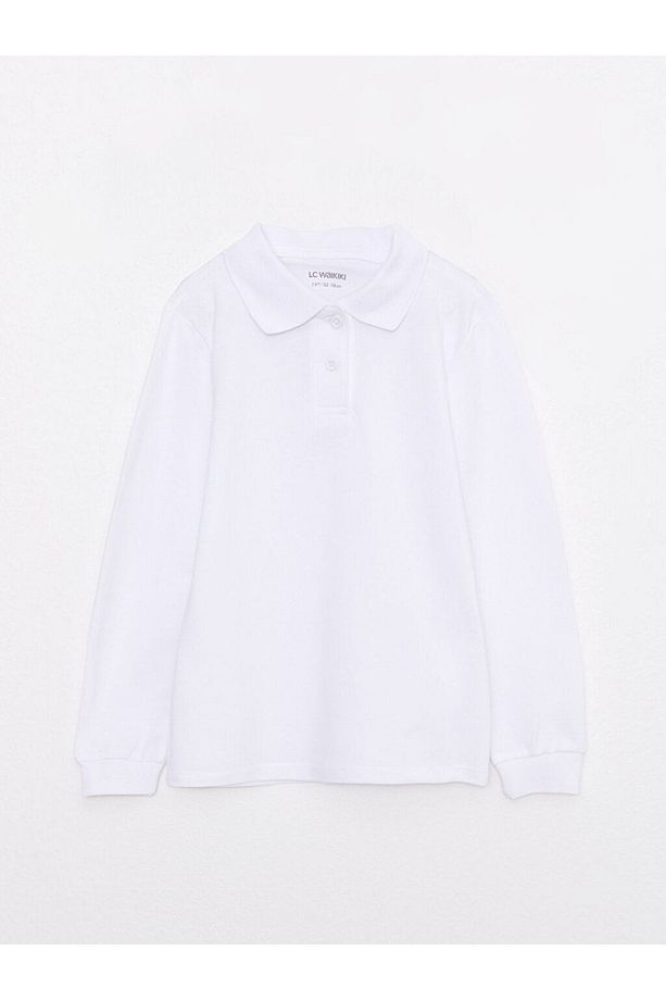 Polo Yaka Basic Uzun Kollu Çocuk Tişört 2'li - 2