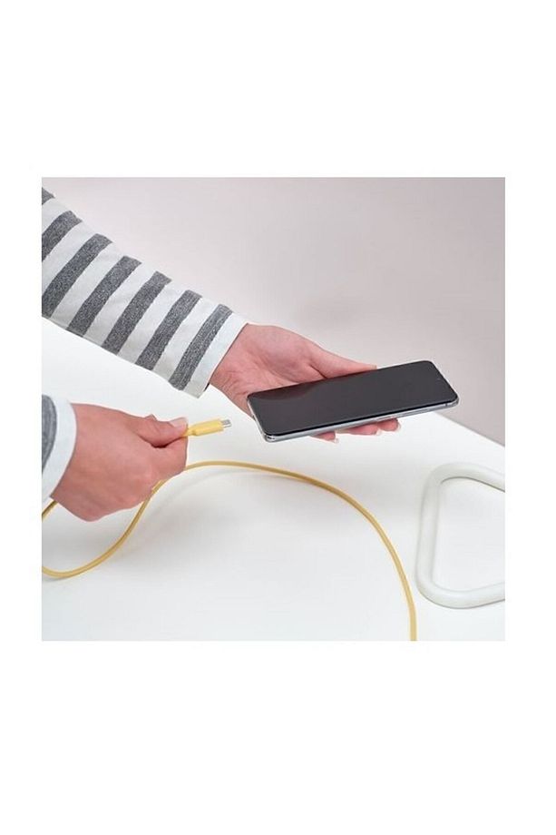 Type-c, 3  Amper  Uyumlu Yüksek Hızlı Şarj Kablosu Usb-c, Usb Kablo, Açık Sarı, 1 M, 480 - 5