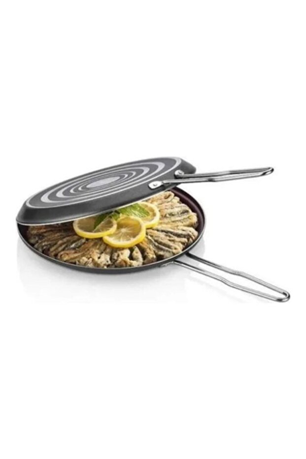 Double Sided Granite Coating Twin Fish Pan - 32CM