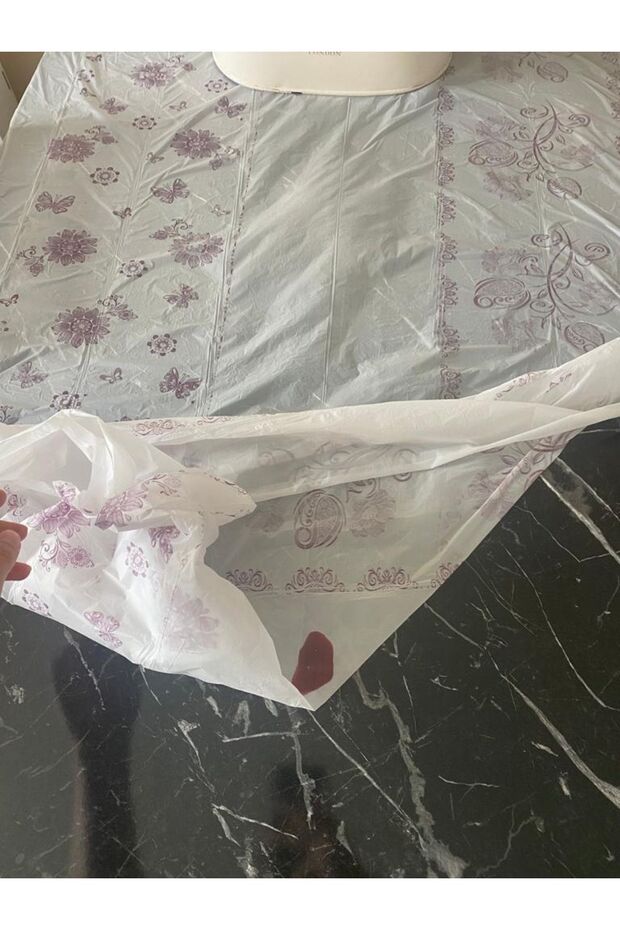 3 Adet Tek Kullanımlık Her Biri 10 Metre Pratik Masa Örtüsü Su Geçirmez Kullan At Sofra - 4