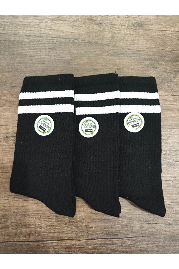 Unisex Bamboo Tennis Sports Socks Quality Soft Textured 3 Pairs Premium Series