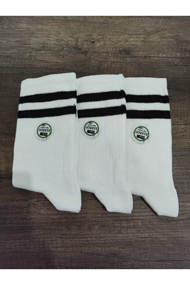Unisex Bamboo Tennis Sports Socks Quality Soft Textured 3 Pairs Premium Series