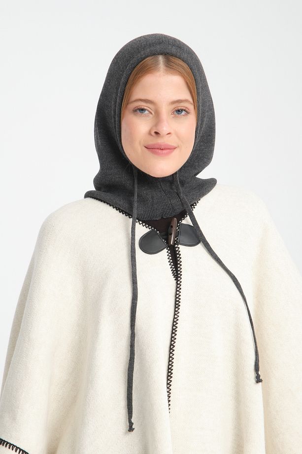 Ayarlanabilir Triko Başlık, Balaclava, Triko Başlık, Bere, Kapüşonlu Başlık, Triko Örgü Balaclava - 6