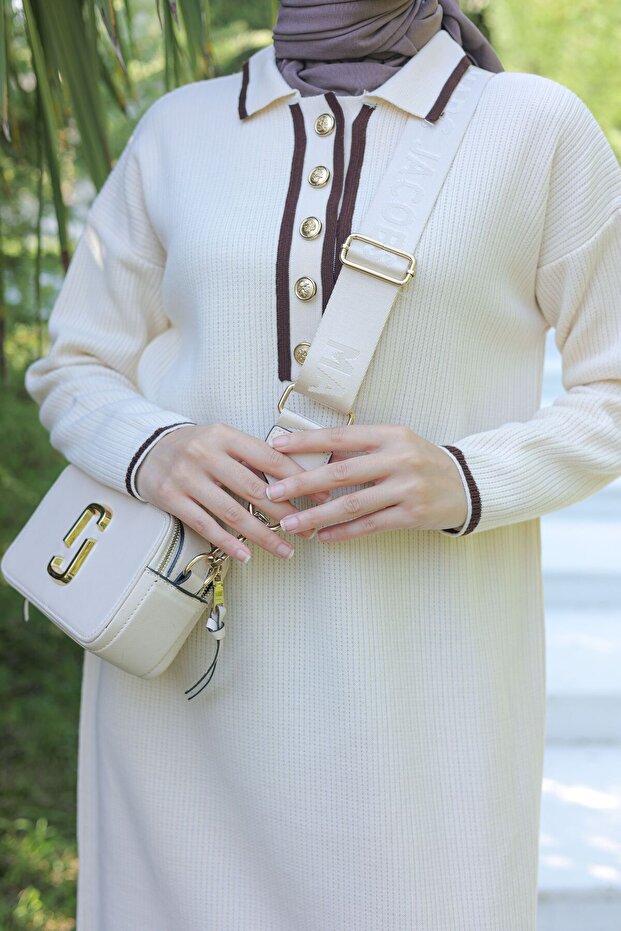 TRİKO YAKALI ELBİSE - 3