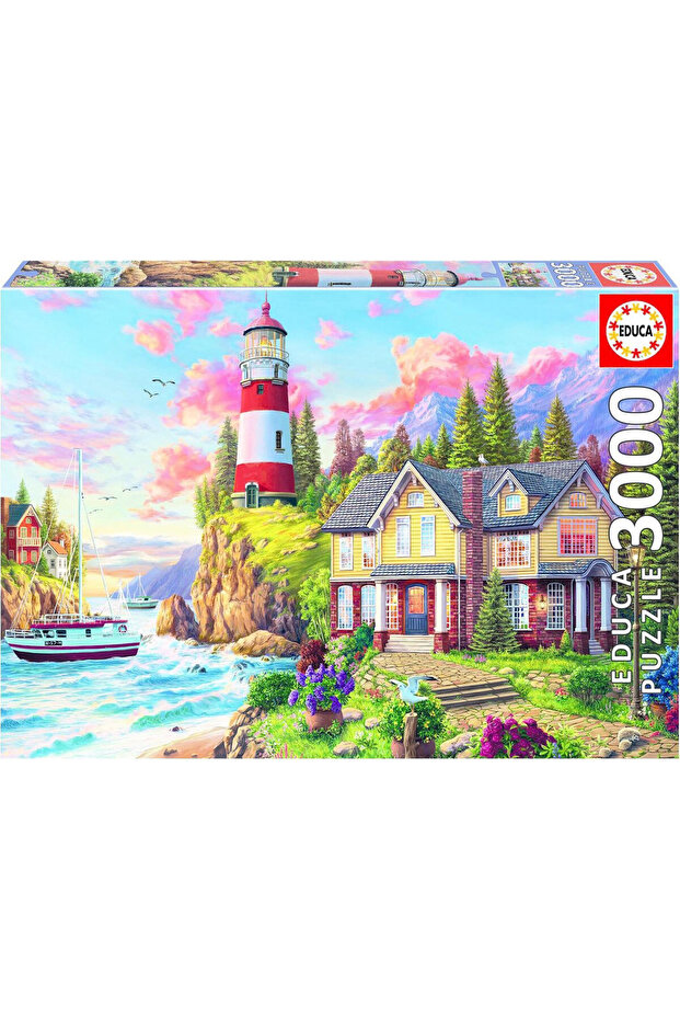 3000 Pieces Lighthouse Near The Ocean Puzzle Lighthouse Near The Ocean