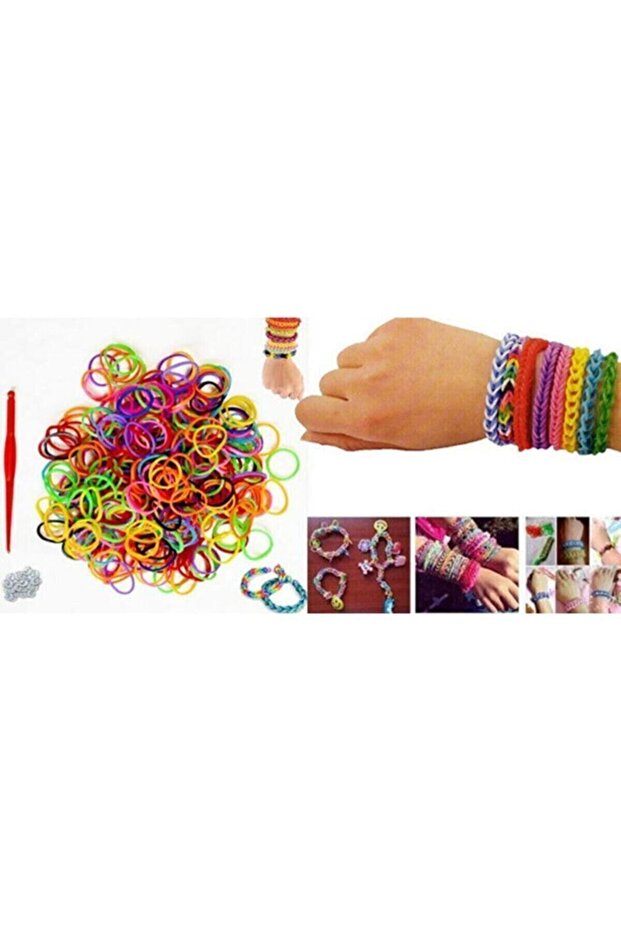 Rubber Bracelet Making (MADE) Set 2500 Rubber 12 Packs