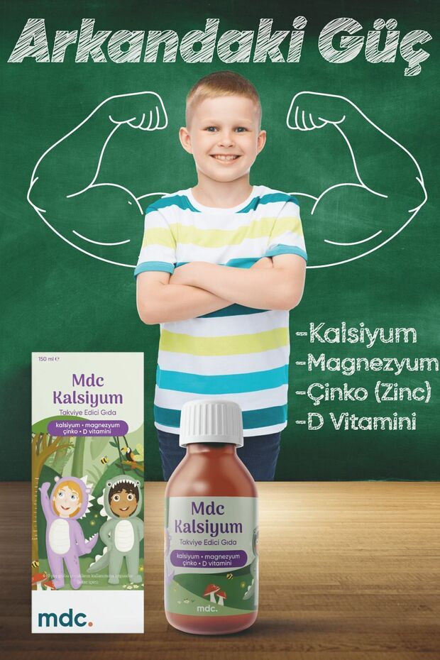 Kalsiyum Magnezyum Çinko Vitamin D 150 ml - 4