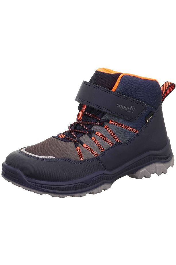 Gore-Tex Su Geçirmez Çocuk Bot Lacivert Turuncu 1-000055-8000 - 4