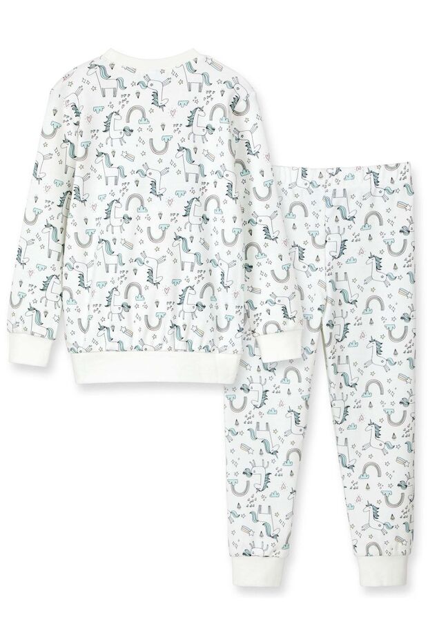 Kız Çocuk Desenli Pijama Takımı - 2
