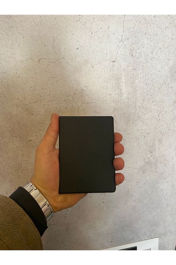 Black Flat Vehicle License Case - Unprinted