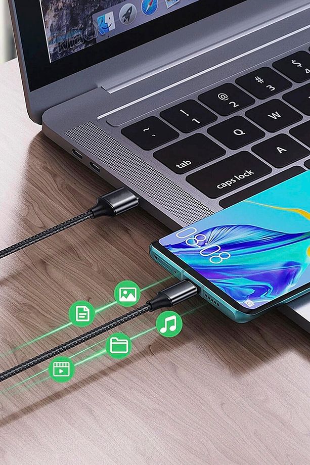 Xiaomi Redmi Note 11 12 Pro Uyumlu Type-c Siyah Hızlı Şarj Kablosu Android Şarz Aleti - 5