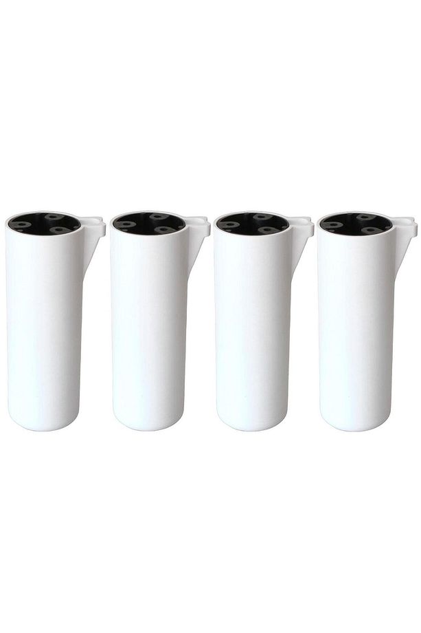 Kapsül Bohem (PREMİUM) Beyaz 18 Cm Mobilya Kanepe Koltuk Baza Yükseltme Ayağı Ayakları 4 Adet - 8