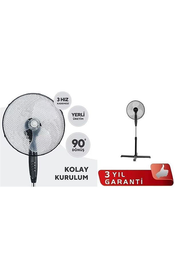 3 Pervaneli Lxf-eh01 45 Watt Ayaklı Vantilatör - New Series 2024 - 2