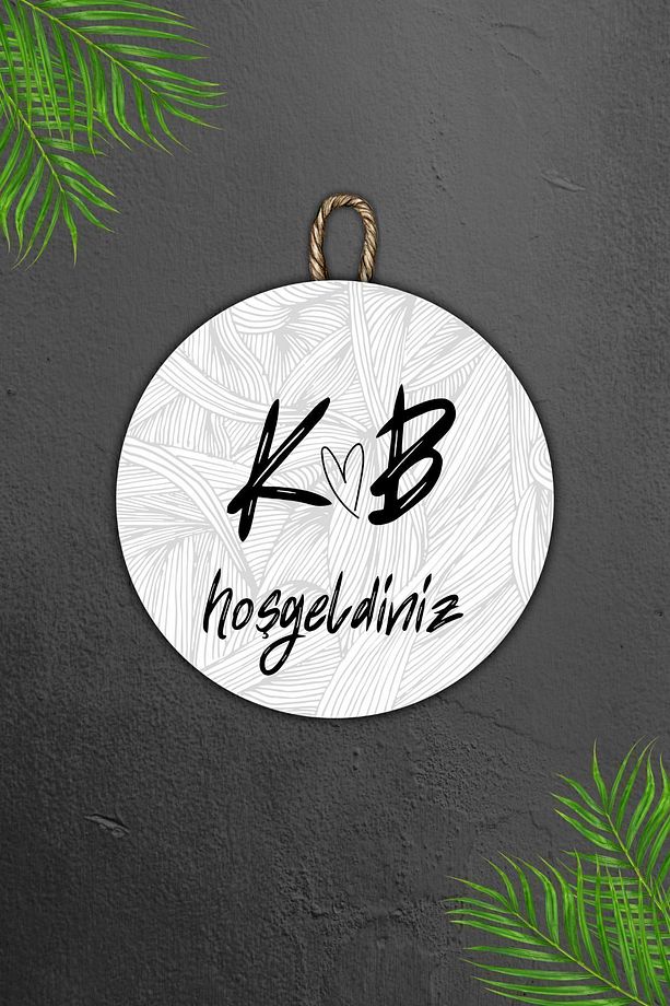 Modern Kapı Süsü - Dijital Ahsap Baskı - Kişi Özel Tasarım Dış Mekan Kapı Süsü - 8