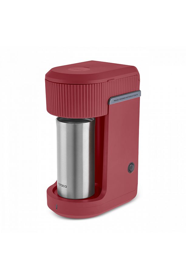 Mono Personal Filtre Kahve Makinesi ve İnox Kişisel Termos Hediyeli Red - 3