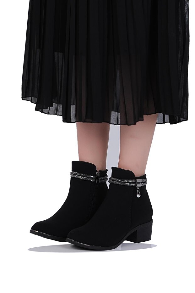 Mp 242-2226Zn Siyah Kadın 6Cm Topuklu Bot - 2
