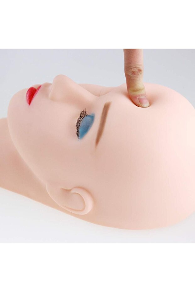 Eyelash Makeup Training Head Silicone - 6