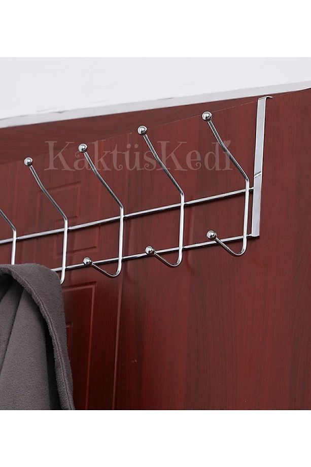 12 Kancalı Kapı Arkası Askı - Askılık - 8