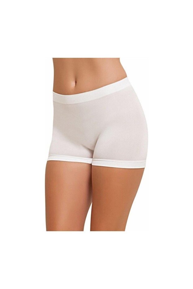 White Taktel Seamless Gathering and Shaping Shorts Panties 2-Pack