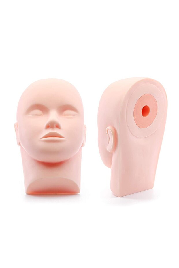 Eyelash Makeup Training Head Silicone - 3