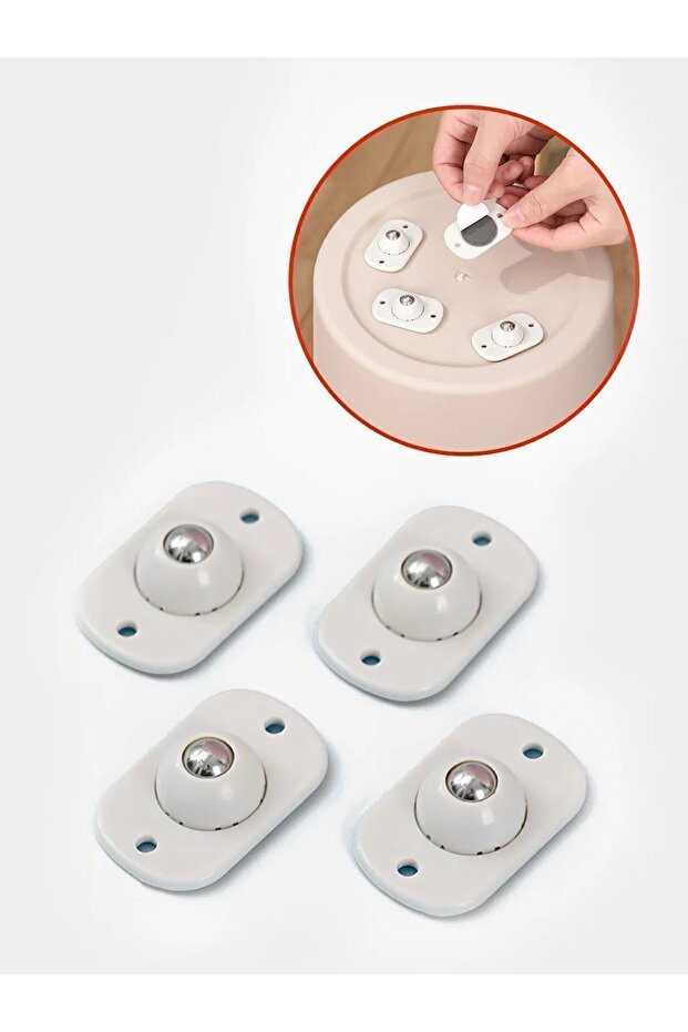 مجموعة عجلات حمل صغيرة مع كرة لاصقة 360D -715744 - 8