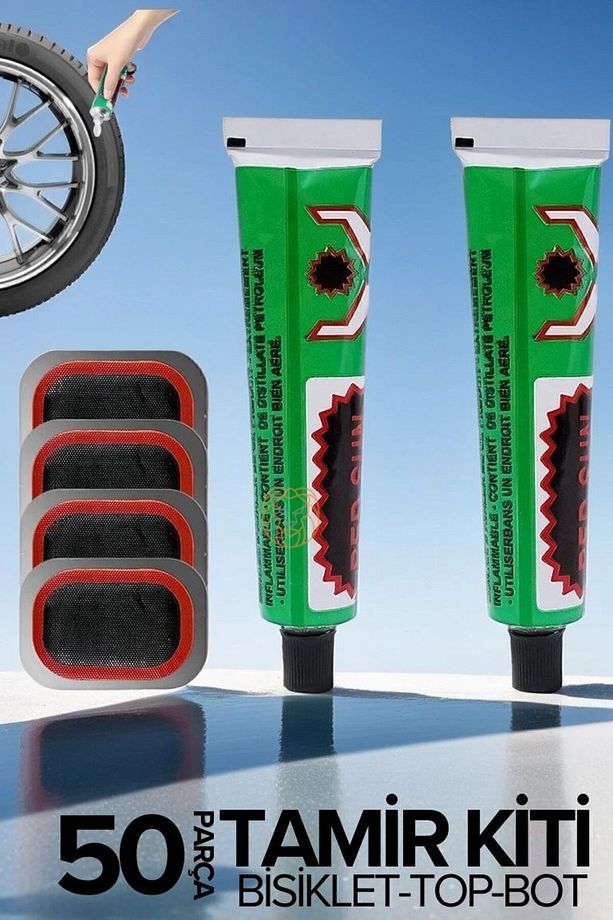 Lastik Yaması 50 li Set Bisiklet Top Bot - 1