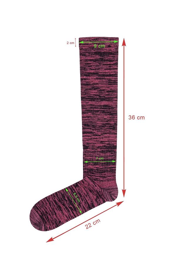 Bambu Pembe Muline Renk Kompresyon Çorabı Özel Basınçlı - 8