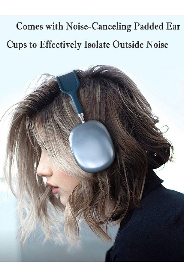 P9 Air Kablosuz Bluetooth 5.0 Wirelles Mikrofonlu Kulaklık Stereo Mavi - 6