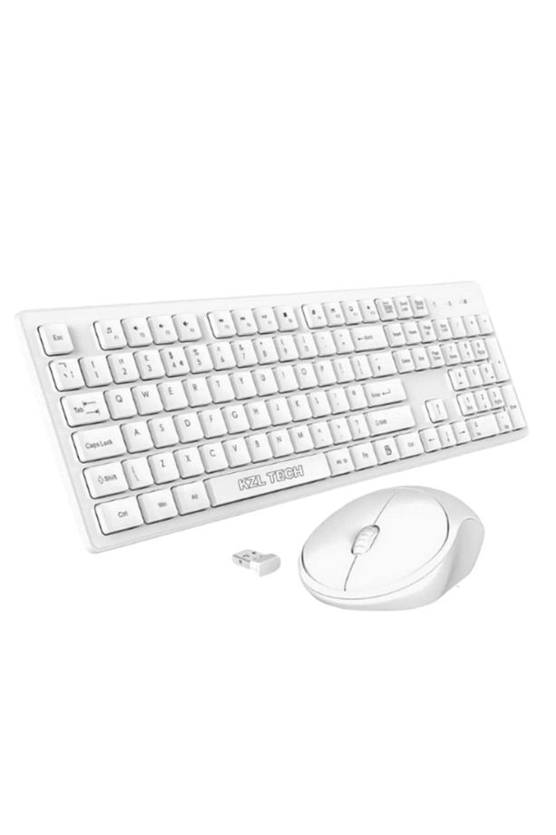 Ultra Slim Tv Pc Mobile Tablet Uyumlu Kablosuz Q Klavye Mouse Set Siyah 2.4 Ghz Wireless Set Numlock - 2