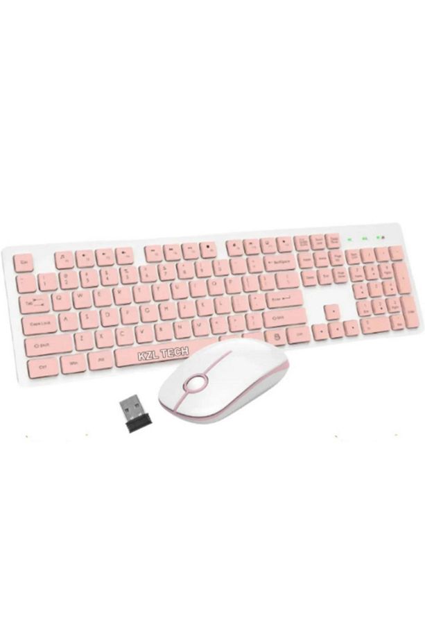 Ultra Slim Tv Pc Mobile Tablet Uyumlu Kablosuz Q Klavye Mouse Set Siyah 2.4 Ghz Wireless Set Numlock - 1