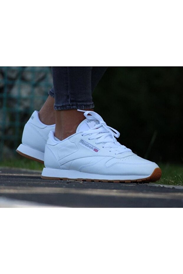 Classic Leather "White/Gum" Womens Cl-Lthr-49803