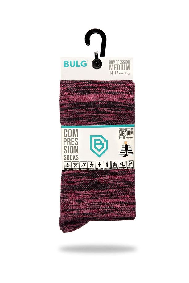 Bambu Pembe Muline Renk Kompresyon Çorabı Özel Basınçlı - 7