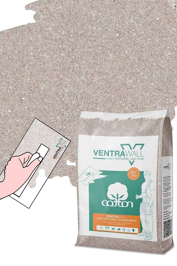 Isı Ve Ses Yalıtımlı Sürülen Duvar Kağıdı | Kendinden Yapışkanlı | Sütlü Kahve| BR03-5 Kg | 16,5m² - 4