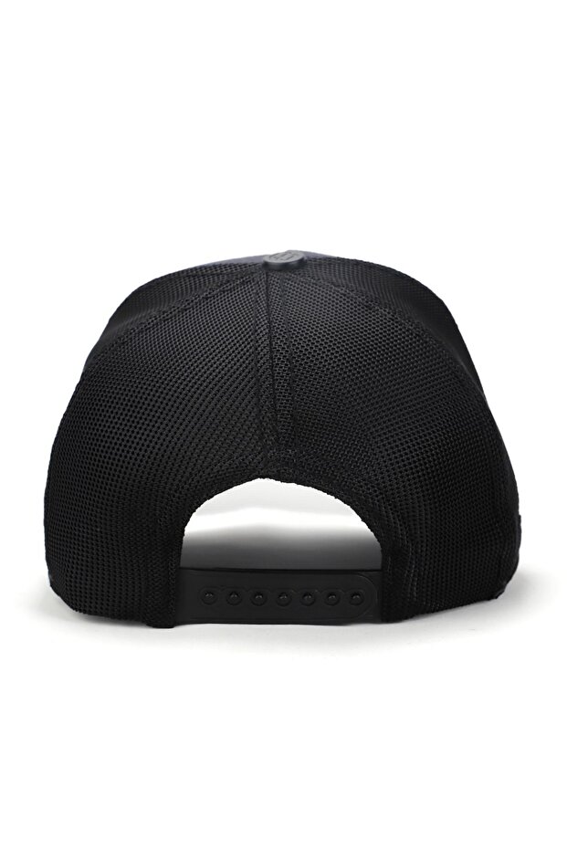 V2 Limited Edition Logolu Antrasit-siyah Trucker Şapka - 5