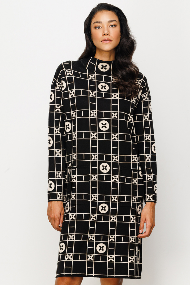 On Midi Boy Triko Elbise - 1