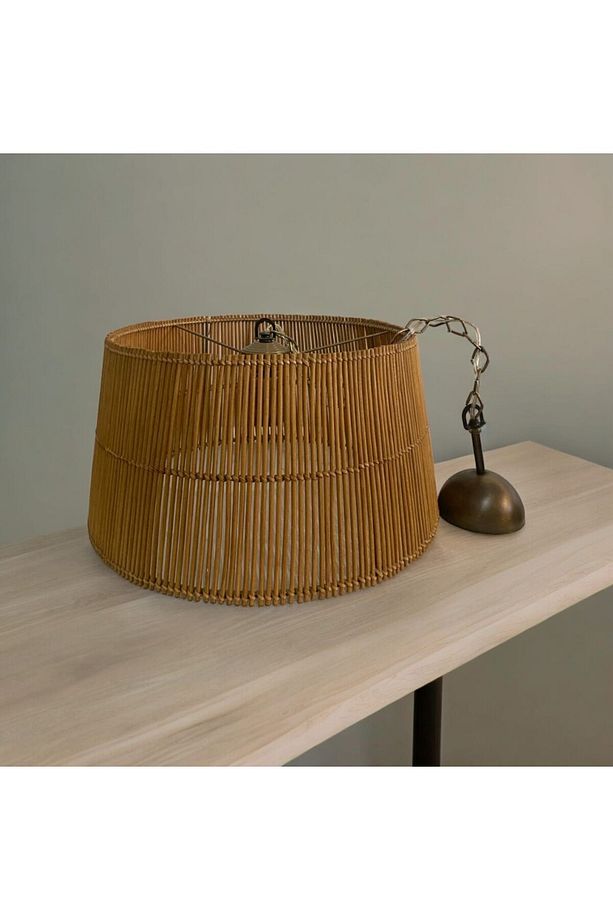 Rattan Avize, Bambu Avize, Hasır Sarkıt Avize Çap: 40 Cm Yükseklik: 22 Cm - 4