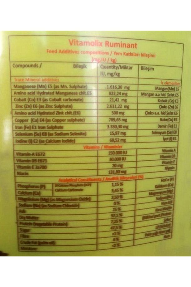 Vitamolix 25 Kg Yalama Kovası - 2