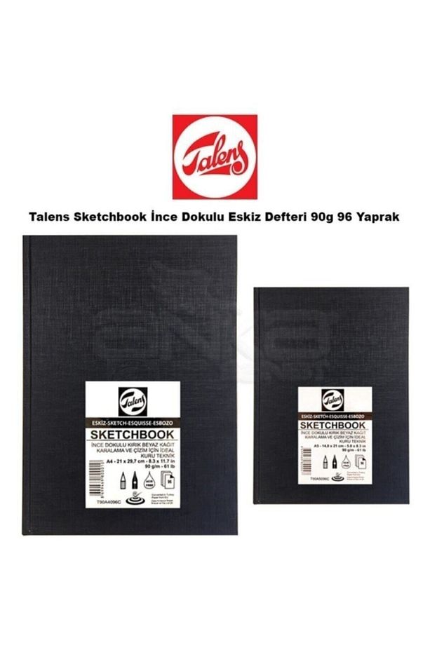 A5 Ciltli Eskiz Defteri 90 Gr. 96 Yaprak - 1