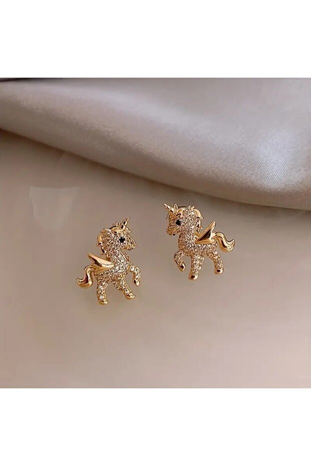 Unicorn taşlı Küpe - 2