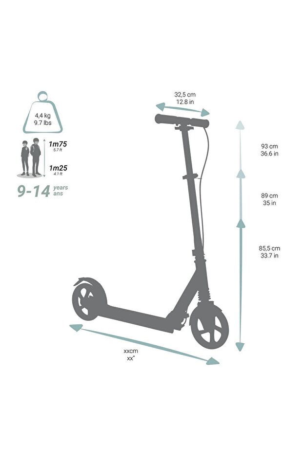 Oxelo Mıd 9 Scooter - Pembe - 8