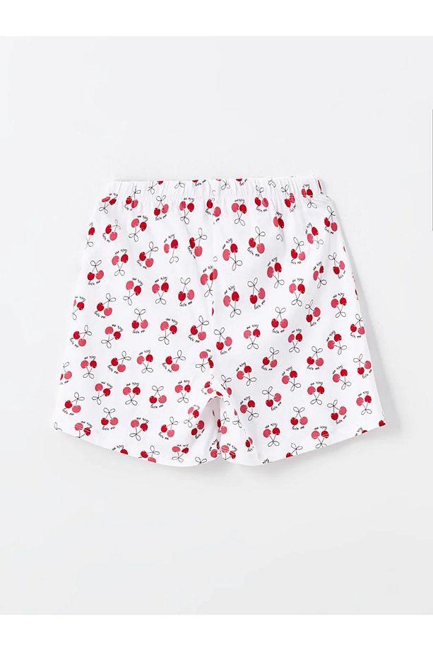 LCW Young Bisiklet Yaka Baskılı Kısa Kollu Kadın Şortlu Pijama Takımı - 3