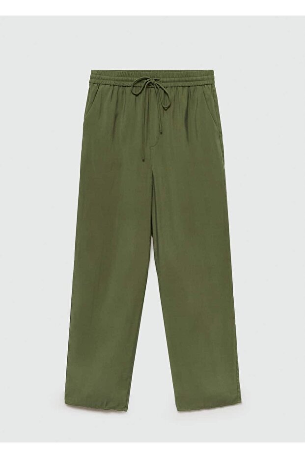 Modal düz kesim pantolon - 3