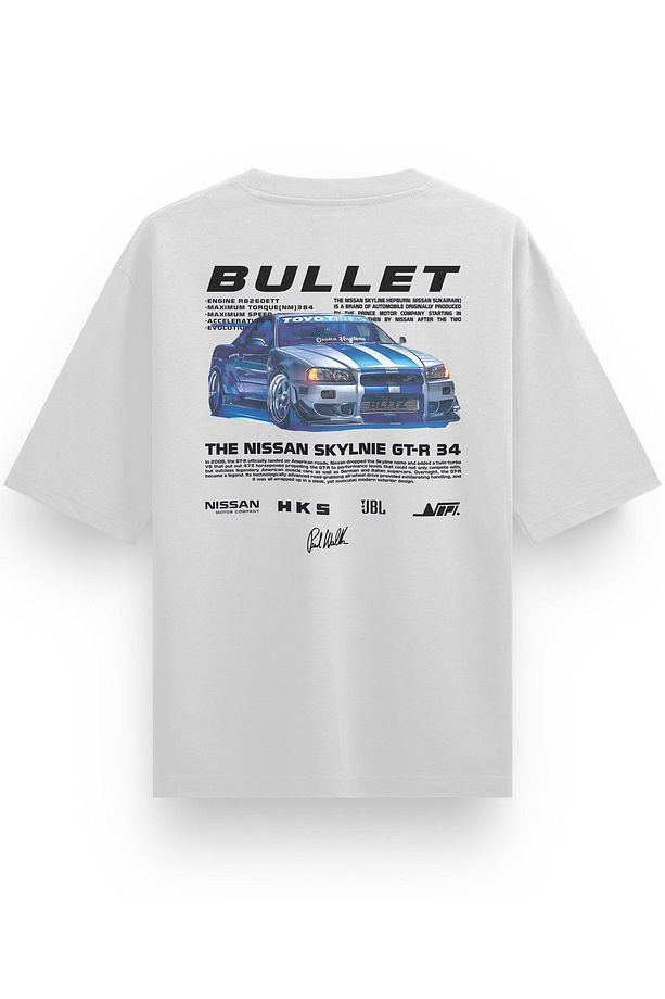 Fast and Furious Paul Walker Nissan Skyline GT-R Oversize Unisex Tshirt - 1